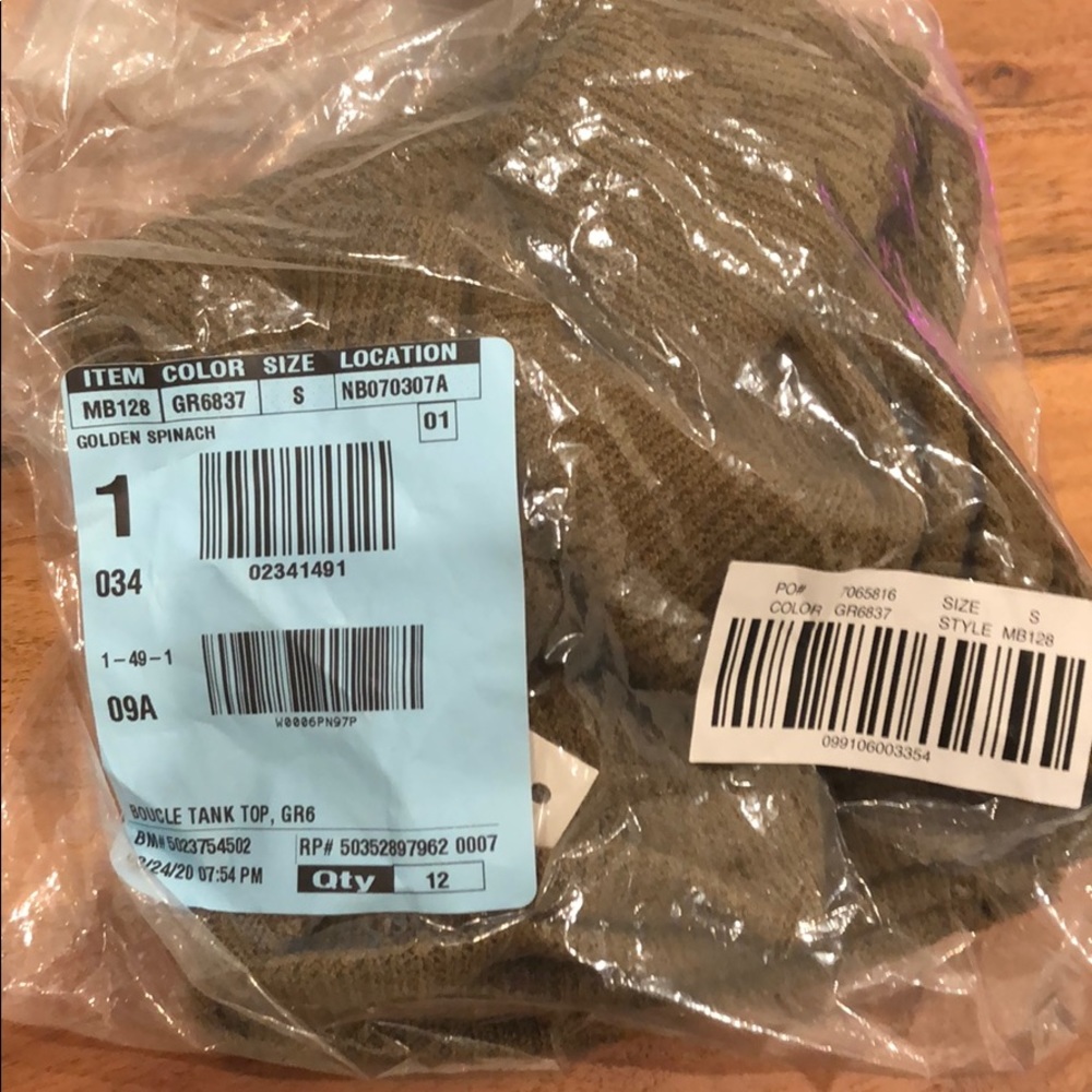 NEW Madewell Boucle Tank Top Spinach Green - Picture 5 of 6